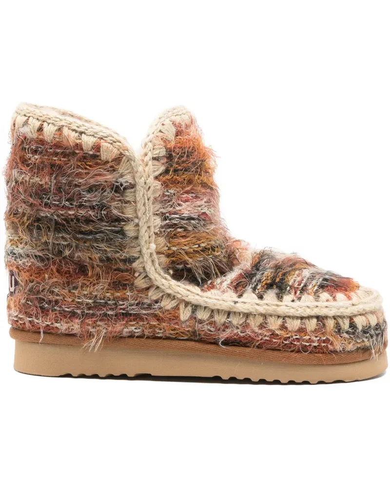 Mou Eskimo 18 round-toe boots - Nude Nude