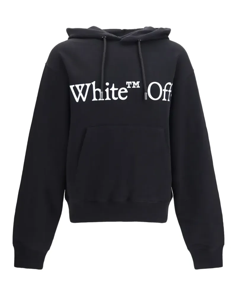 OFF-WHITE Bookish Scarf Hoodie mit Logo - Schwarz Schwarz
