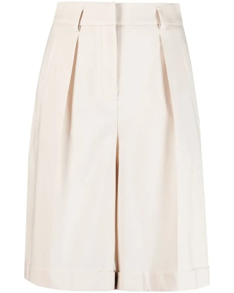 Lorena Antoniazzi Knielange Shorts mit Falten - Nude Nude