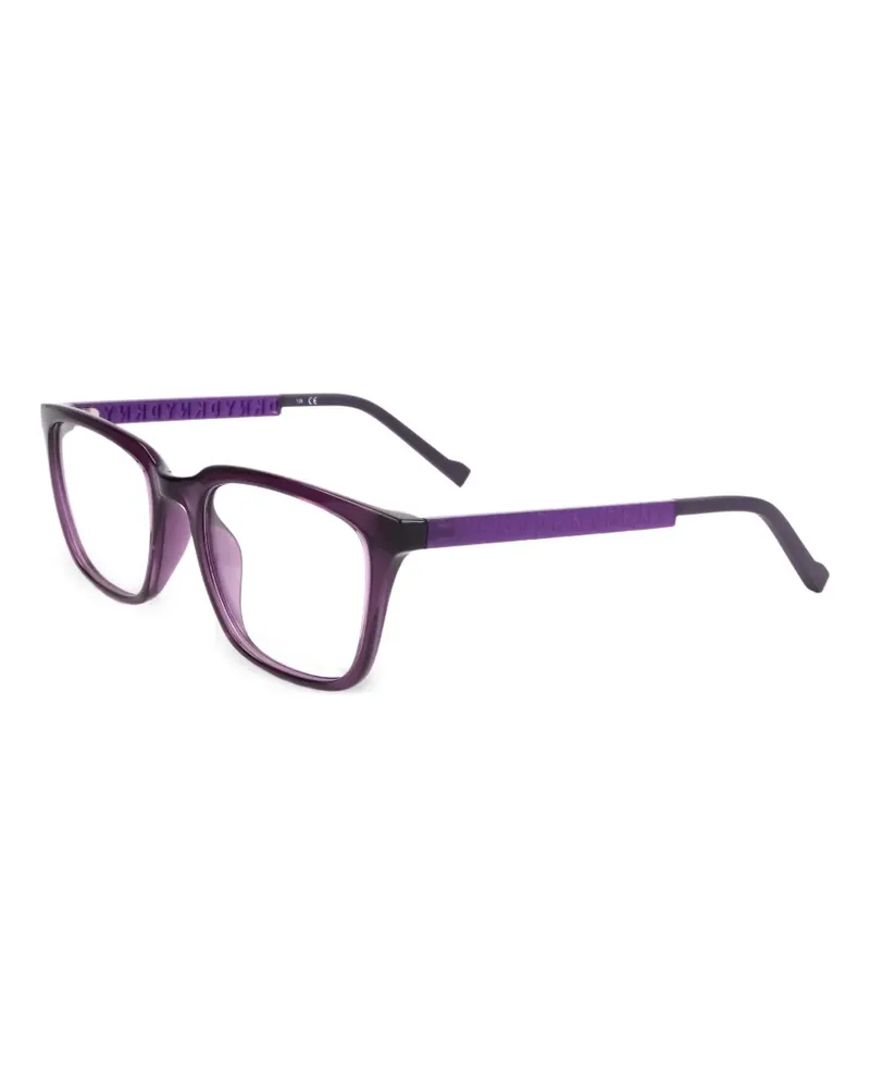 DKNY Eckige Brille mit Logo-Prägung - Violett Violett
