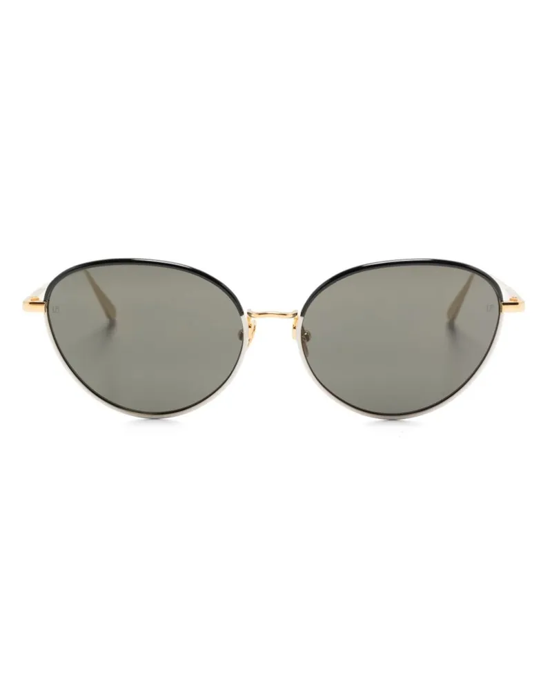 Linda Farrow Regina Sonnenbrille - Schwarz Schwarz