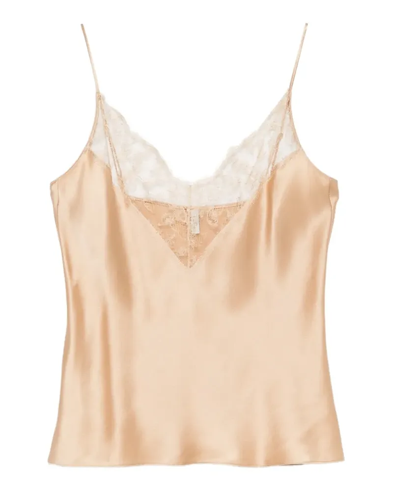 Carine Gilson Camisole-Top mit Spitze - Nude Nude