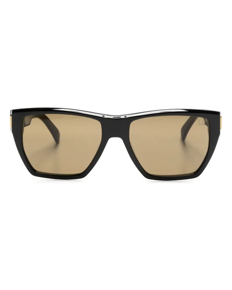 Dunhill Sonnenbrille mit geometrischem Gestell - Schwarz Schwarz