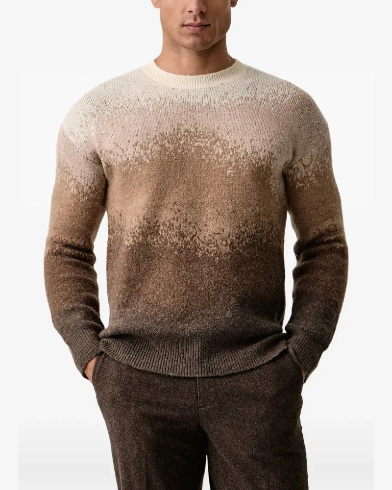 Karl Lagerfeld Pullover mit Farbverlauf - Braun Braun