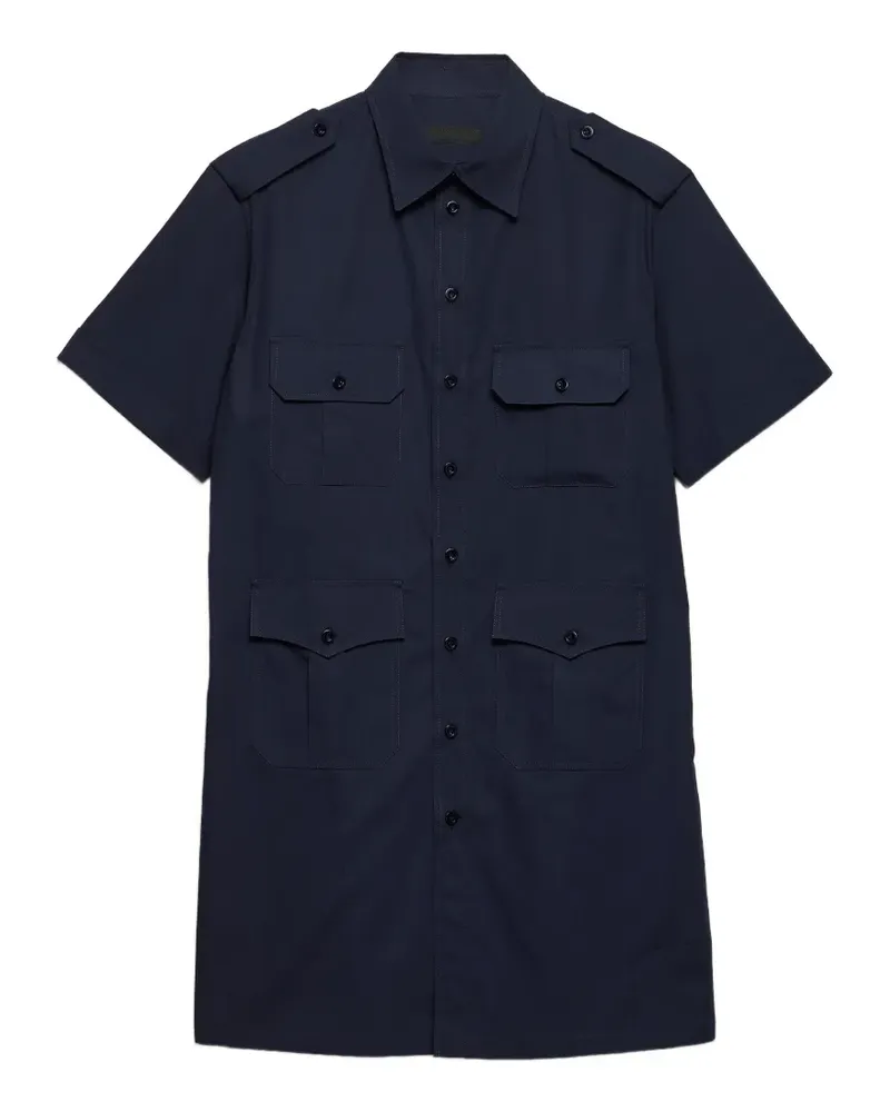 Prada Hemd mit aufgesetzten Taschen - Blau Blau