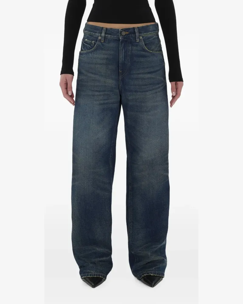Haikure Ausgeblichene Wide-Leg-Jeans - Blau Blau