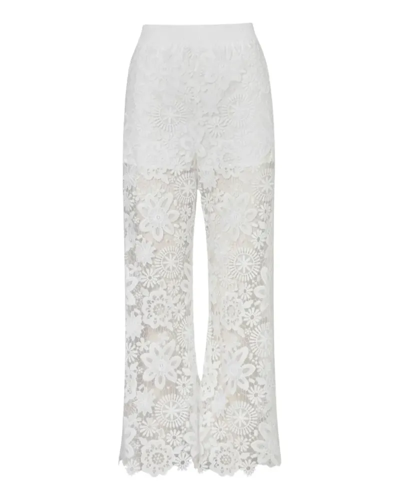 WAIMARI Demi lace wide-leg trousers - Weiß Weiß
