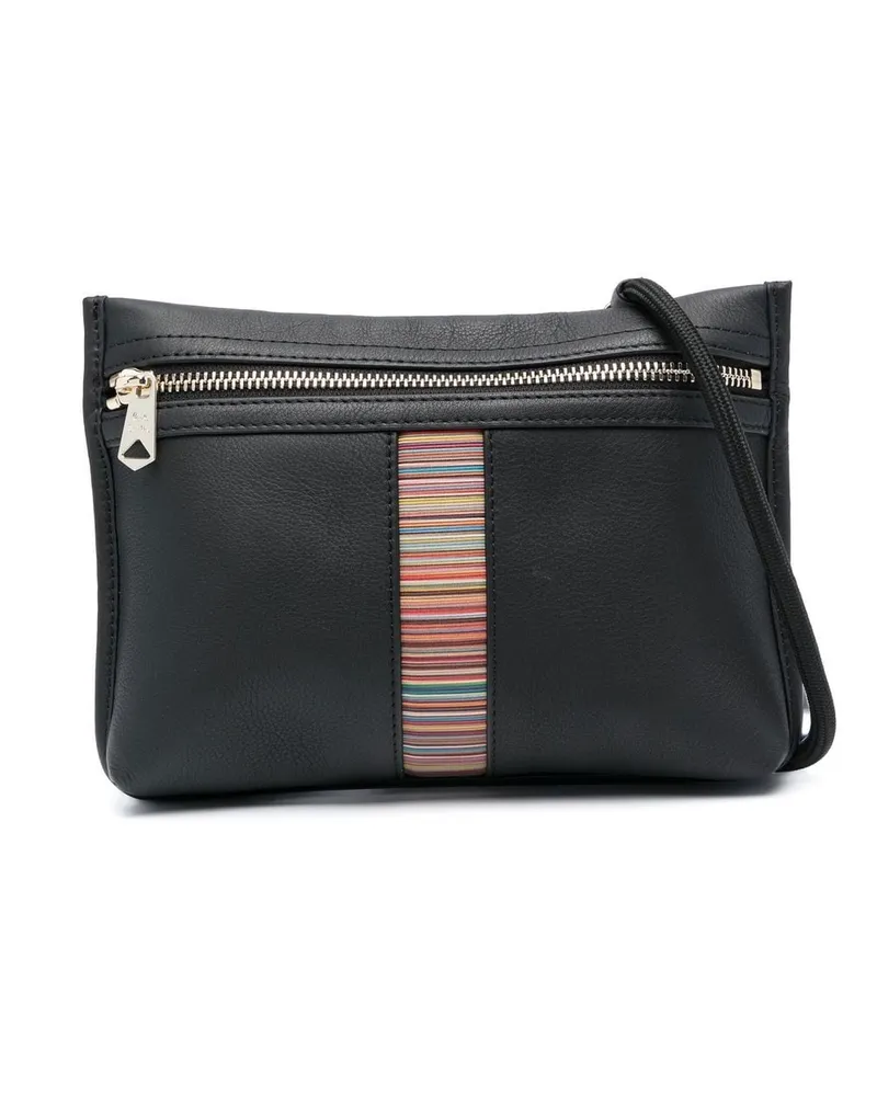 Paul Smith Kuriertasche mit Streifen Schwarz