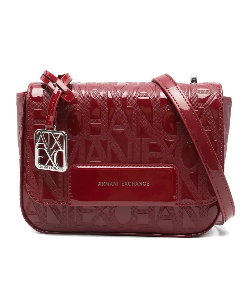 Armani Exchange Umhängetasche mit Logo-Prägung - Rot Rot