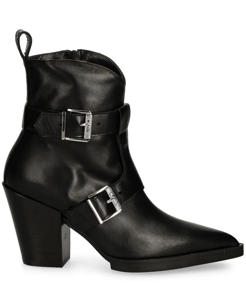 Karl Lagerfeld Kowboy-Stiefel 70mm - Schwarz Schwarz