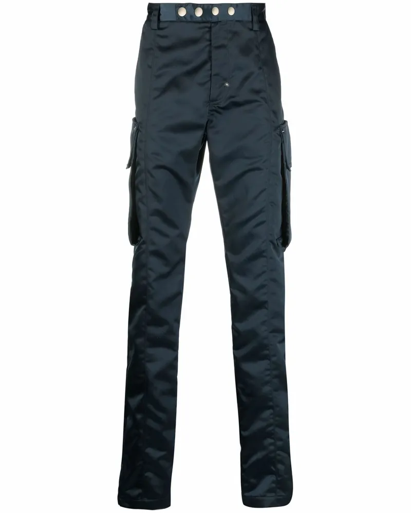 1017 ALYX 9SM Schmale Hose mit Glanzoptik Blau