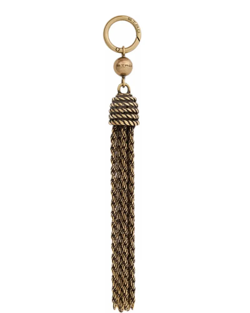 Etro antique-finish metal tassel charm - Gold Gold