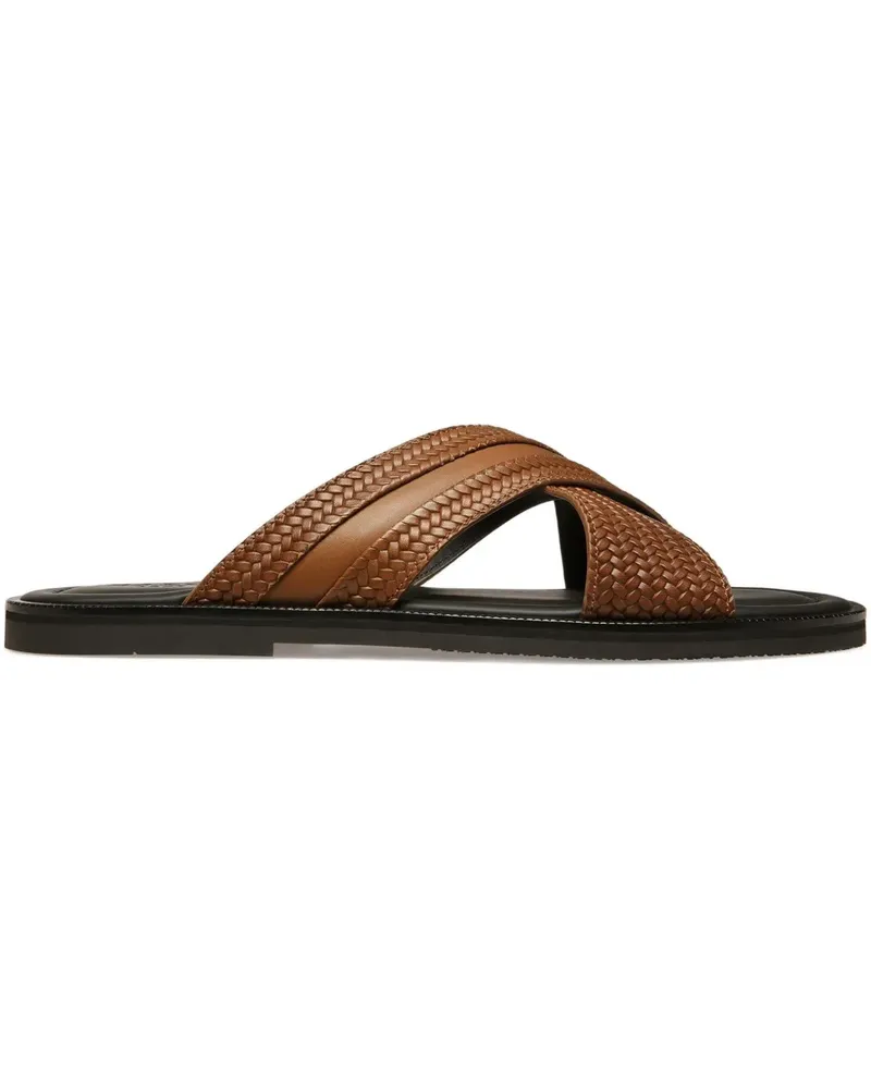 Bally Gewebte Jabil Sandalen mit überkreuzten Riemen - Braun Braun