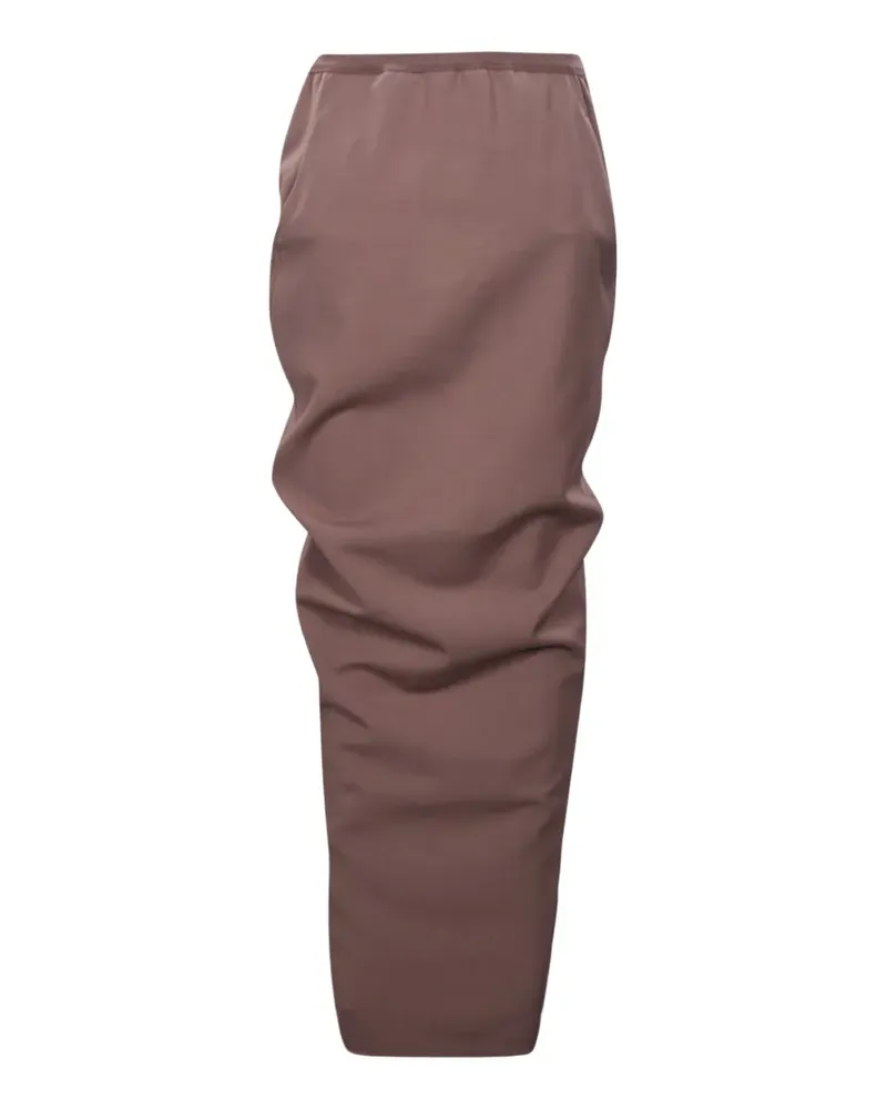 Rick Owens draped wrap maxi skirt - Rot Rot