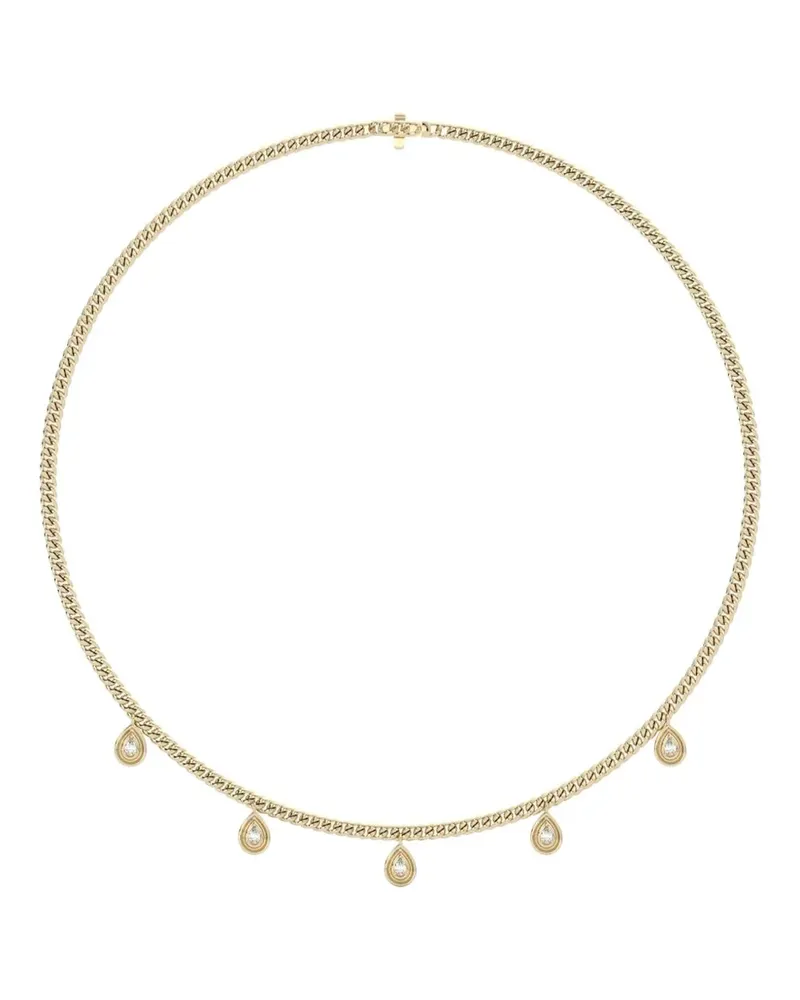 Dana Rebecca Designs 14kt Nana Bernice Gelbgoldhalskette mit Diamanten Gold