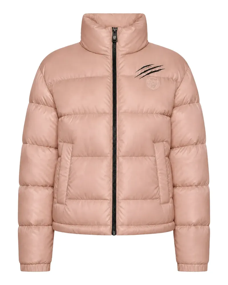 Philipp Plein Helsinki logo-patch puffer jacket - Rosa Rosa