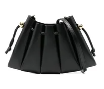 Clutch mit Kordelzug - Schwarz
