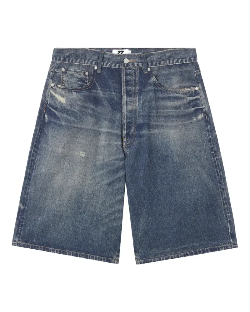 Izzue distressed denim shorts - Blau Blau
