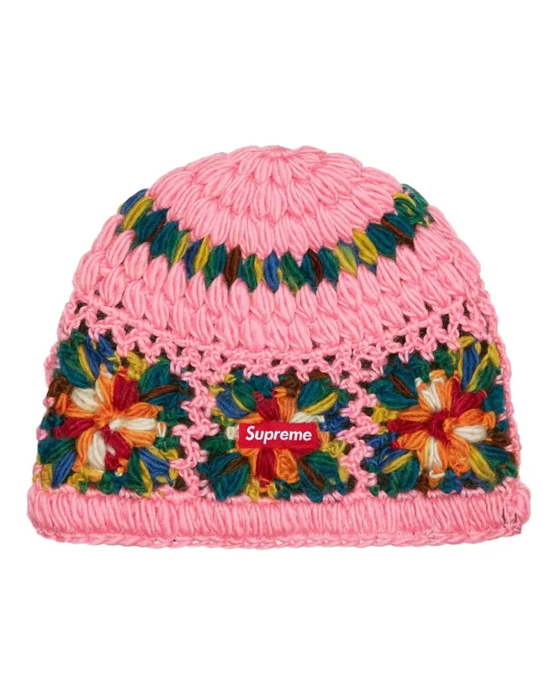 Supreme Being Gehäkelte "SS25 - Pink" Beanie - Rosa Rosa