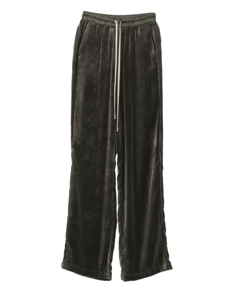 Rick Owens Samthose mit Kordelzug - Grau Grau