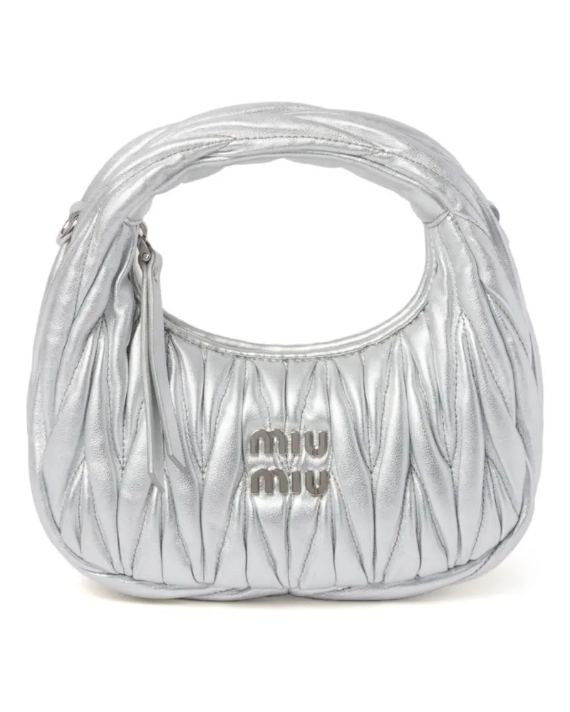Miu Miu Wander Mini-Tasche - Silber Silber