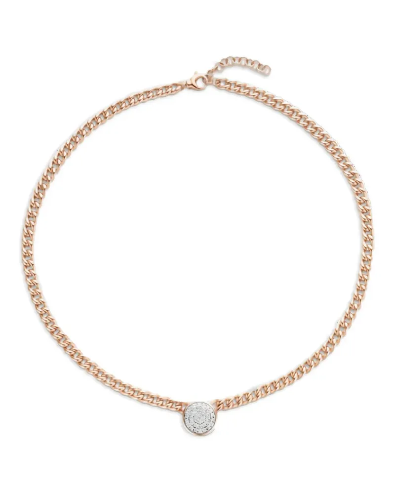 TIRISI Goldhalskette mit Diamanten - Rosa Rosa