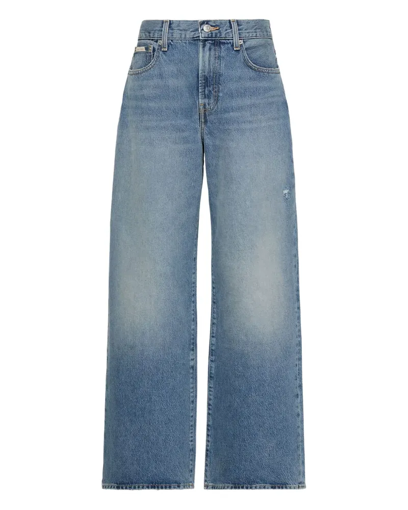 Calvin Klein Jeans mit Logo-Patch - Blau Blau