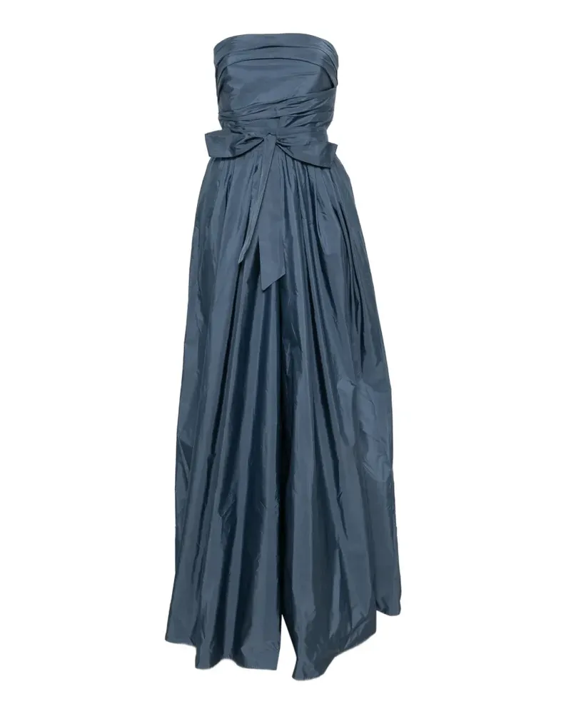 Max Mara Msequinoa strapless belted maxi dress - Blau Blau