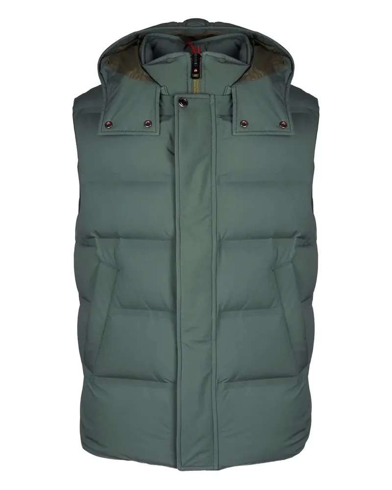 KIRED hooded padded gilet - Grün Grün