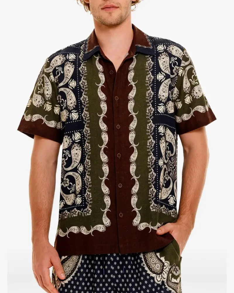 AGUA BENDITA Hemd mit Print - Nude Nude