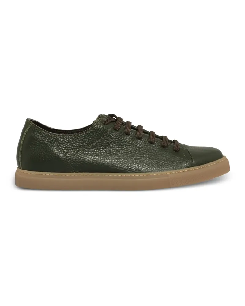 Slowear hammered leather sneakers - Grün Grün