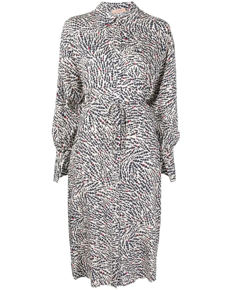 Twin-Set Hemdkleid mit Print - Nude Nude