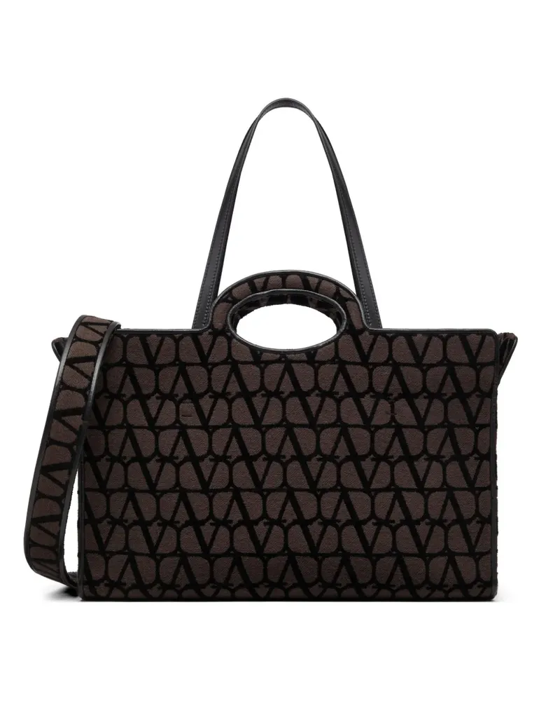 Valentino Garavani Shopper aus Monogramm-Jacquard - Braun Braun