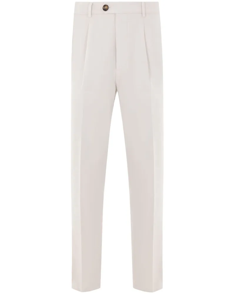 Brunello Cucinelli Hose mit Bundfalten - Weiß Weiß
