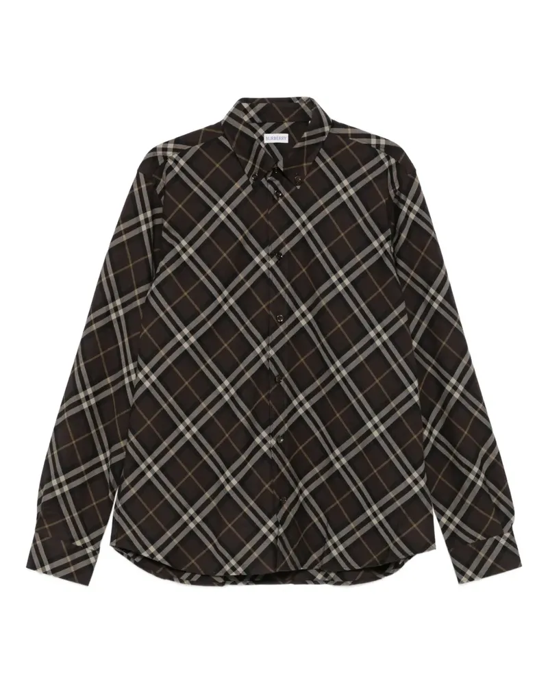 Burberry Kariertes Button-down-Hemd - Braun Braun