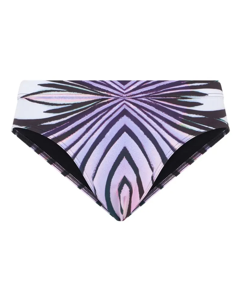 Roberto Cavalli Badehose mit abstraktem Print - Violett Violett