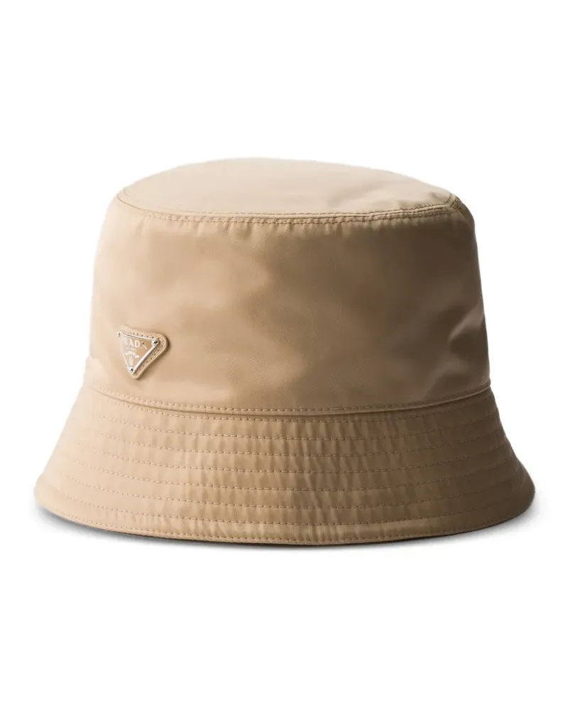 Prada Fischerhut aus Re-Nylon - Nude Nude