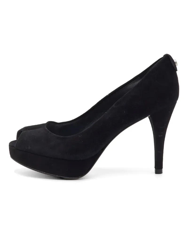 Stuart Weitzman platform peep-toe pumps - Schwarz Schwarz
