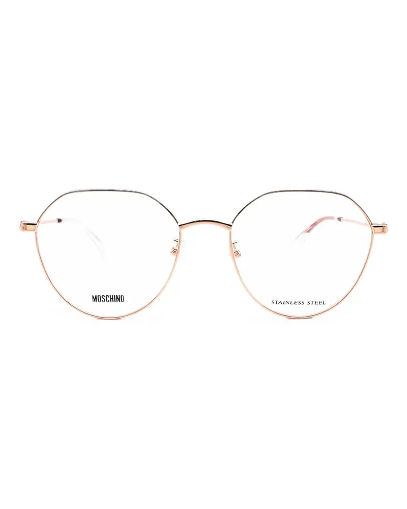 Moschino Brille mit geometrischem Gestell - Gold Gold
