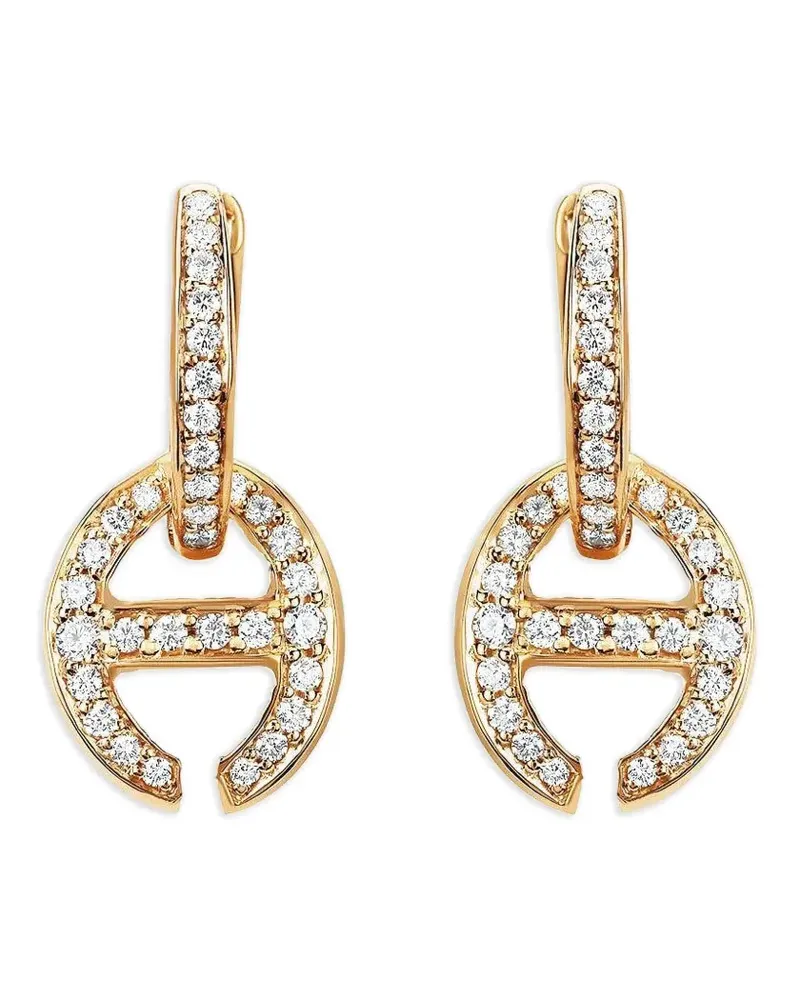 HOORSENBUHS 18kt Klaasp Gelbgoldohrringe mit Diamanten Gold