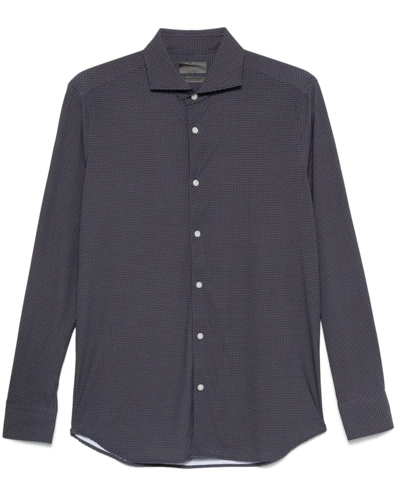 Dell'oglio Hemd mit geometrischem Print - Blau Blau