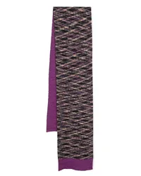 Missoni Wendbarer Intarsien-Schal Violett