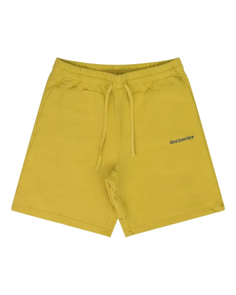 Aimé Leon Dore Uniform logo-embroidered shorts - Gelb Gelb