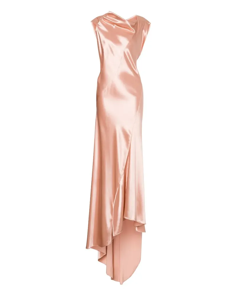 Alberta Ferretti Satin-Maxikleid - Rosa Rosa