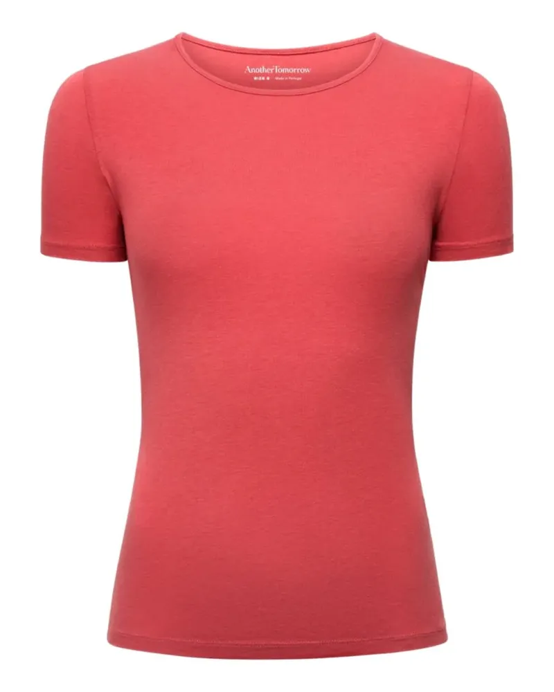 Another Tomorrow fitted short-sleeve T-shirt - Rot Rot