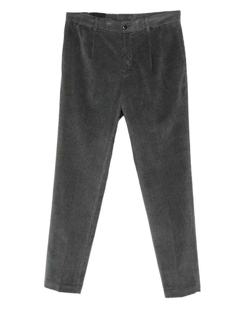MICHAEL COAL Cordhose mit Falten - Grün Grün