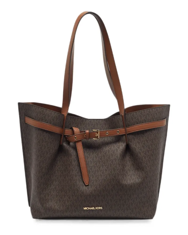 Michael Kors Große Emilia Schultertasche mit Gürtel - Braun Braun