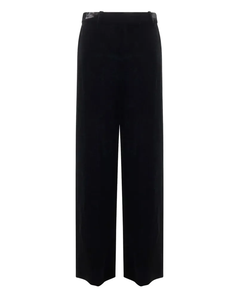 Alexander McQueen velvet trousers - Schwarz Schwarz