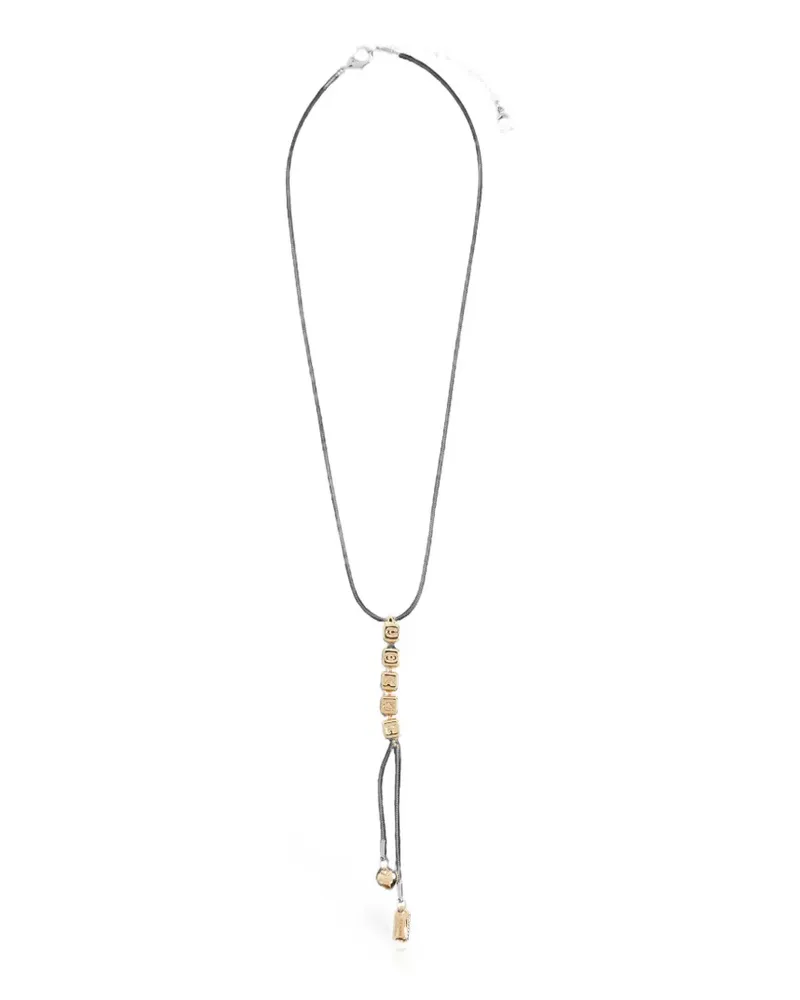 Coach pendant snake-chain necklace - Silber Silber