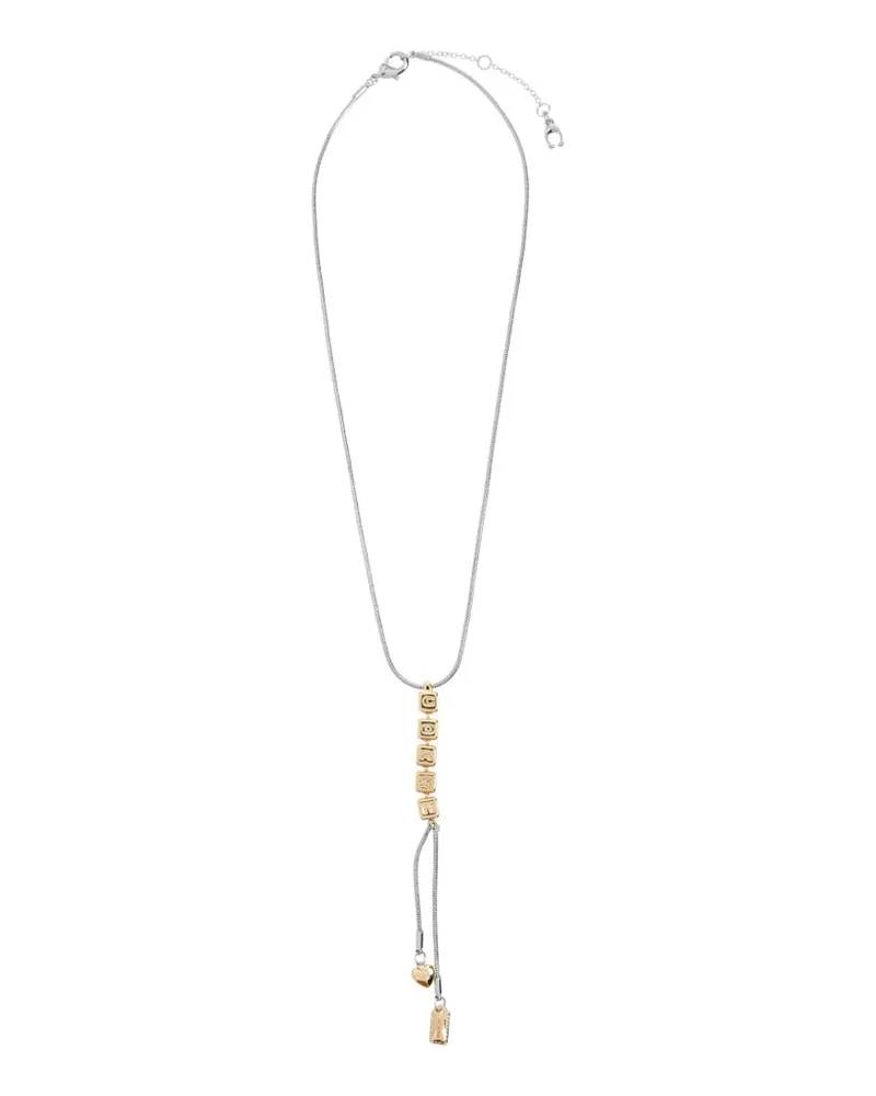Coach Schlangenkette mit Anhänger - Silber Silber